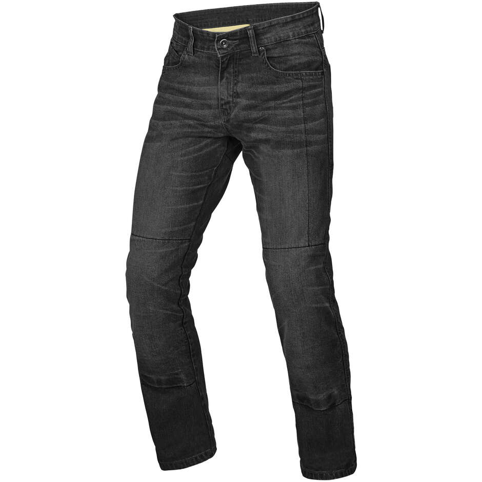 Macna Revelin Superstretch Black Motorcycle Jeans; wash option 01 - Shorten