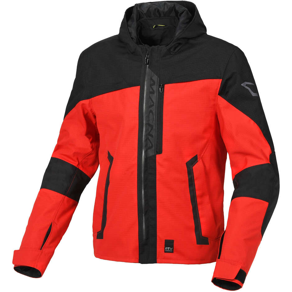 Macna Riggor Red Black Motorcycle Jacket