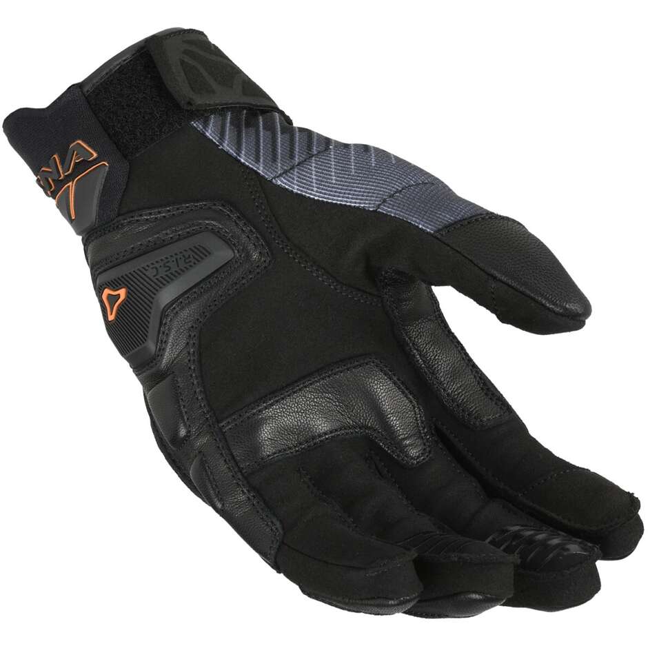 Macna Rime 2.0 Motorcycle Gloves Black Orange