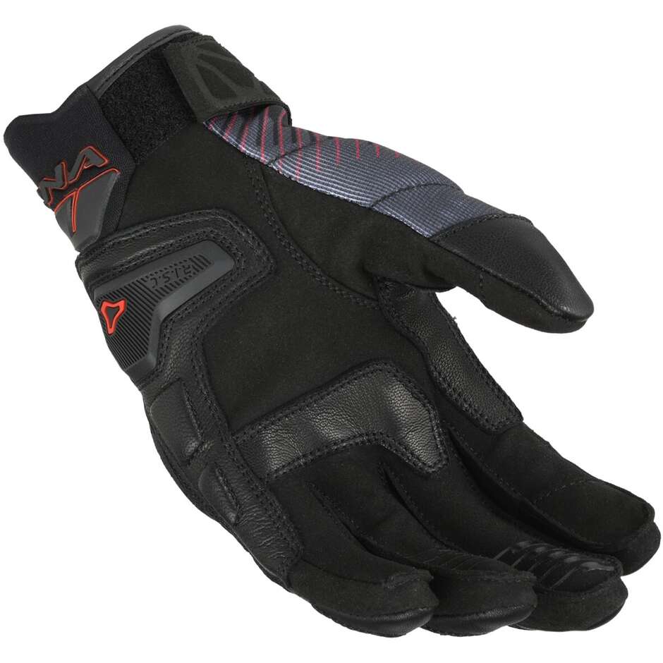 Macna Rime 2.0 Motorcycle Gloves Black Red