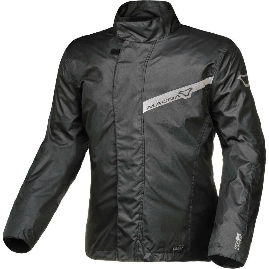 Macna Spray Damen Motorrad-Regenjacke Schwarz