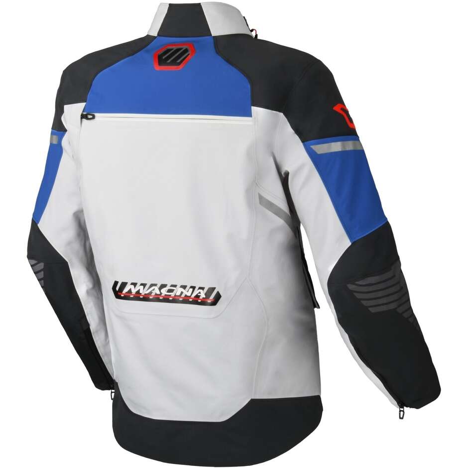 Macna Synchrone Light Motorradjacke Grau Schwarz Blau