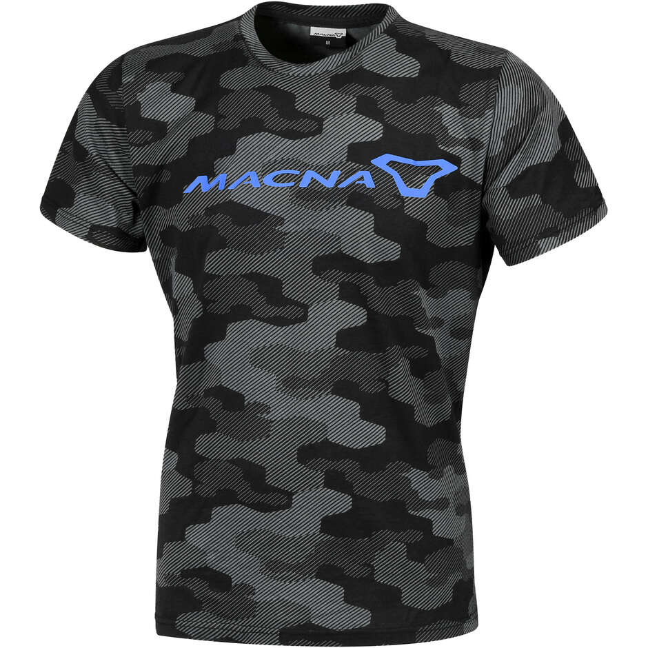 Macna T-Shirt Schwarz Grau Blau