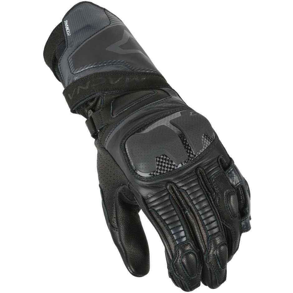 Macna Thandor Black Motorcycle Gloves