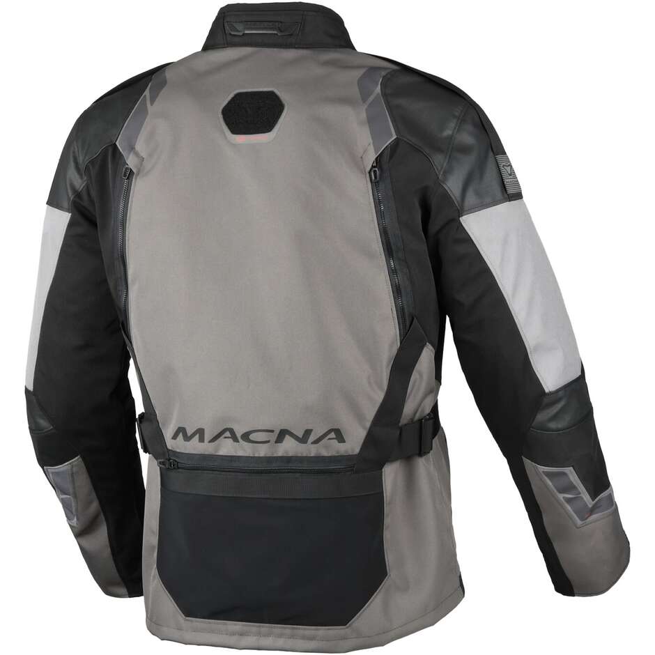 Macna Touros Taupe Schwarz Grau Motorradjacke