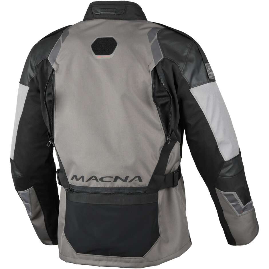 Macna Touros Taupe Schwarz Grau Motorradjacke