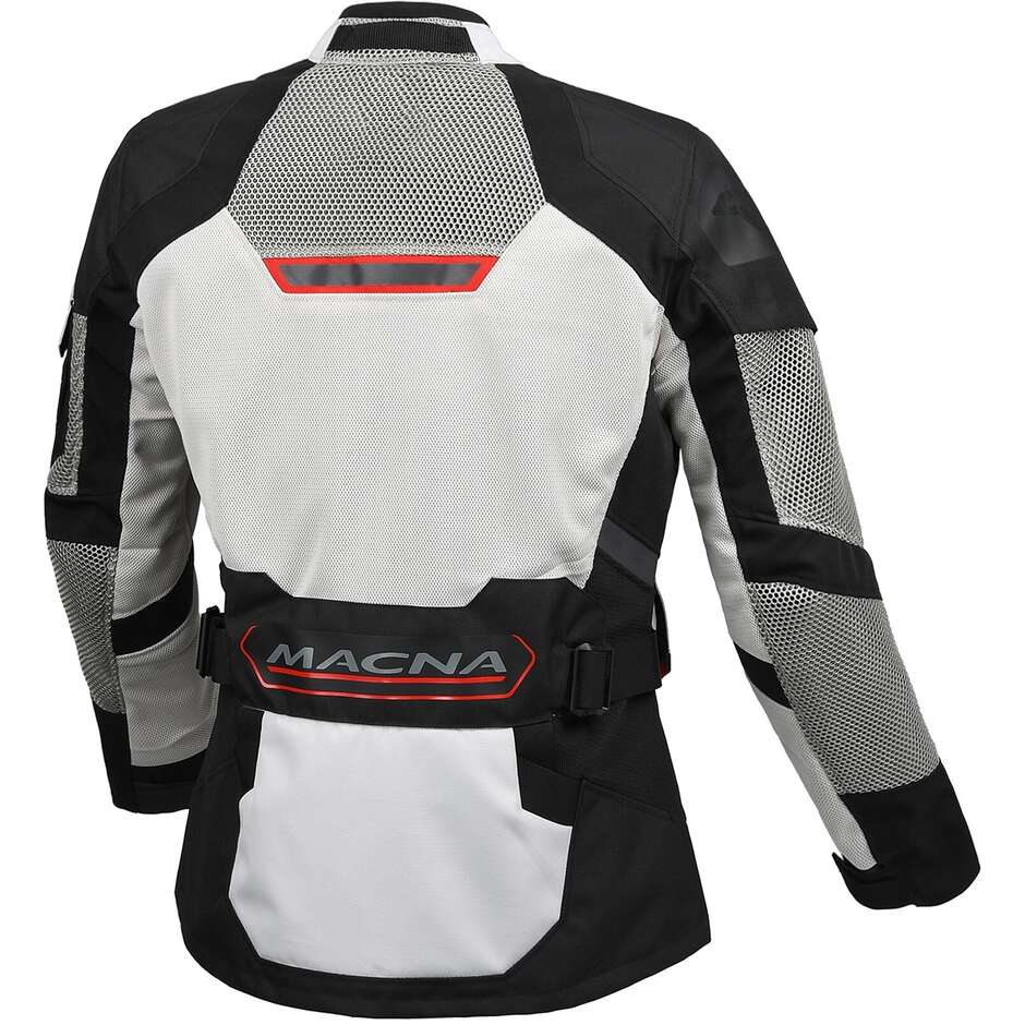 Macna Travelair Women's Motorcycle Jacket, Grey/Black