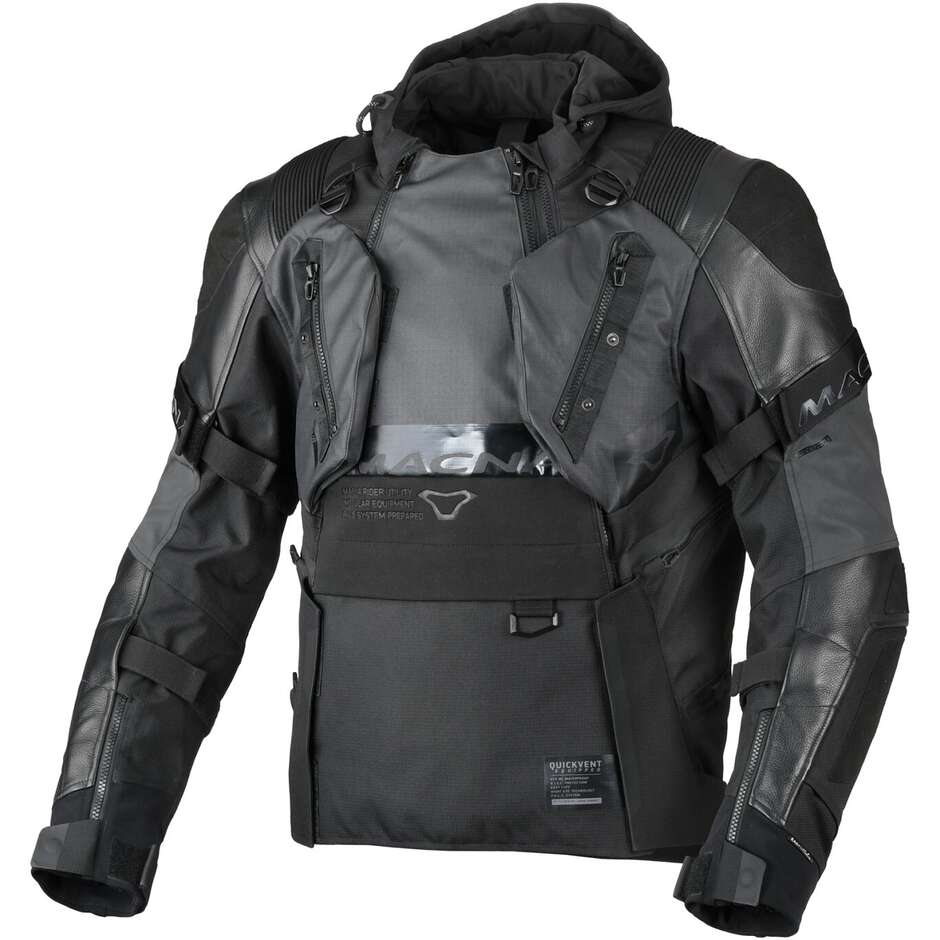 Macna Tryton Touring Motorradjacke Schwarz