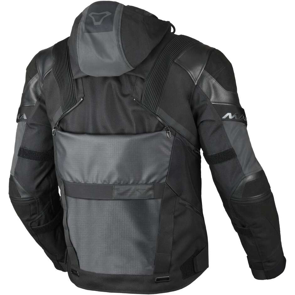 Macna Tryton Touring Motorradjacke Schwarz