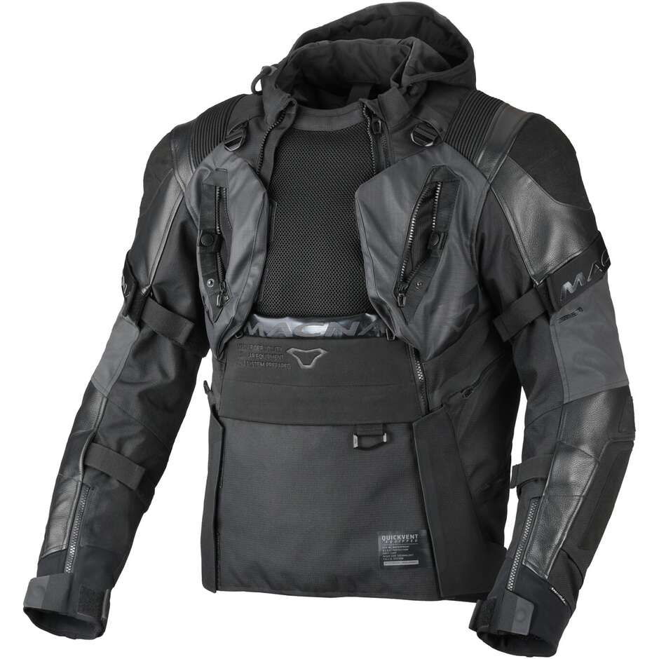 Macna Tryton Touring Motorradjacke Schwarz