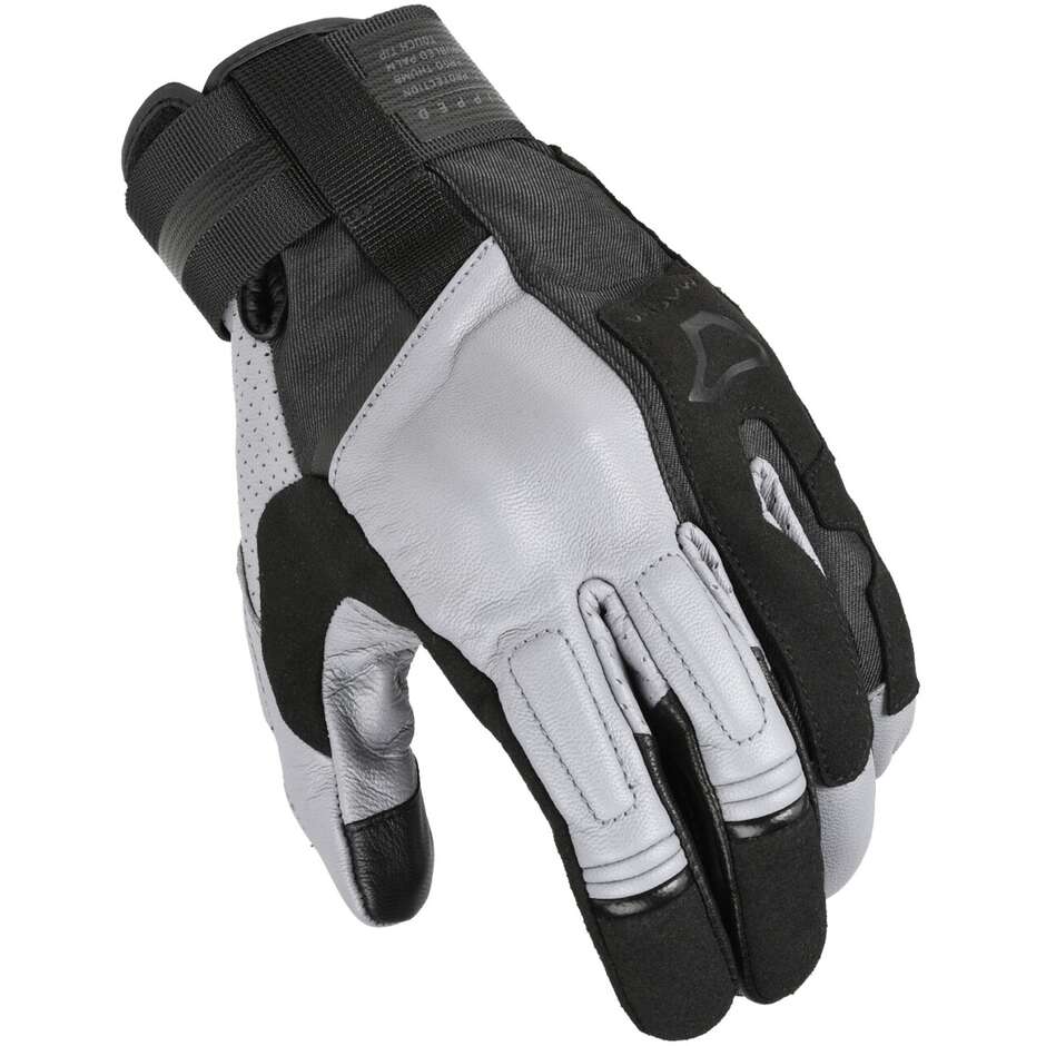 Macna Ulmex Motorradhandschuhe Schwarz Grau