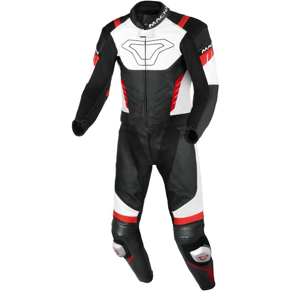 Macna Varshall 2pc Motorcycle Suit Black White Red