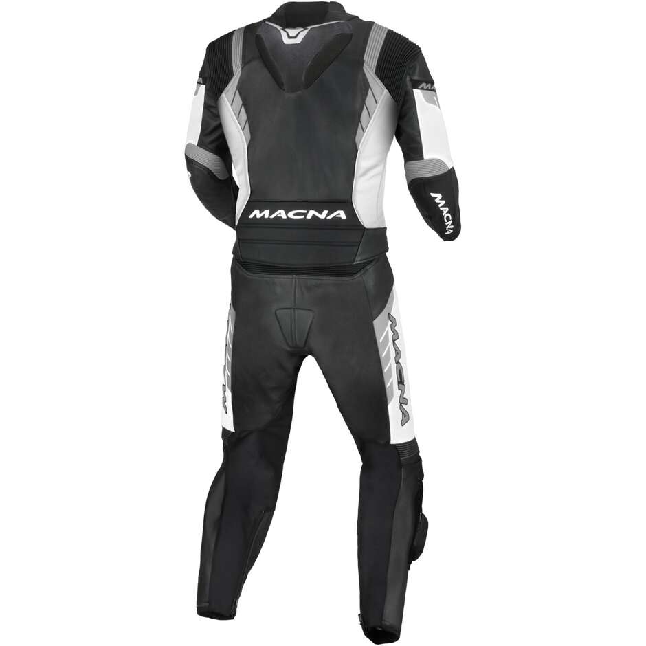Macna Varshall 2pc Motorcycle Suit Black White