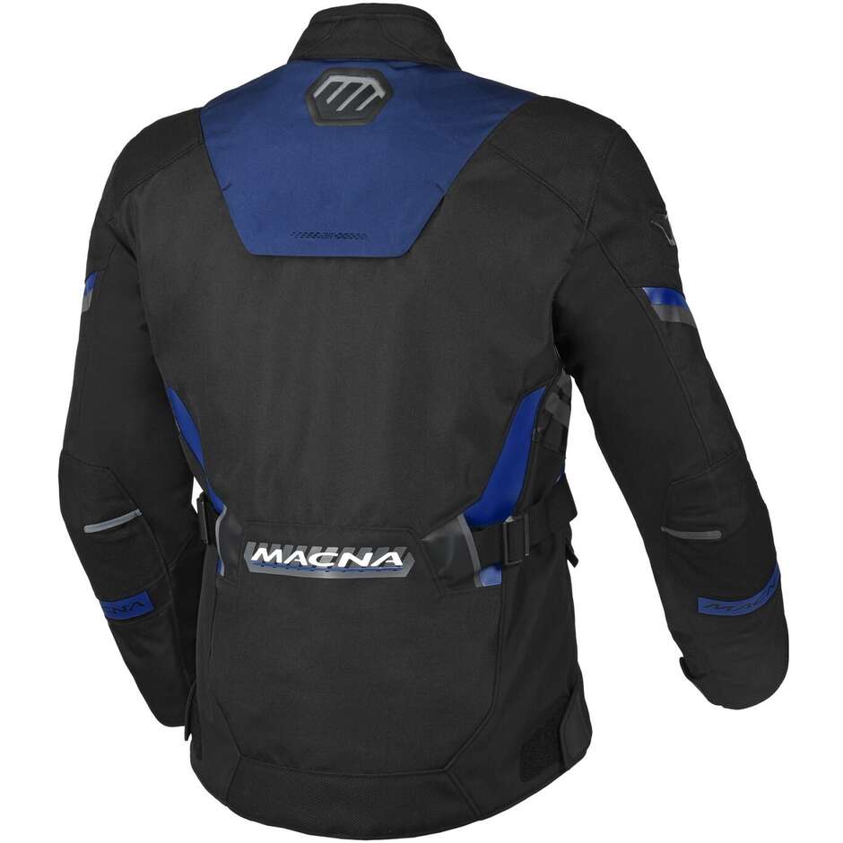 Macna Zastro Motorcycle Jacket Black Dark Blue