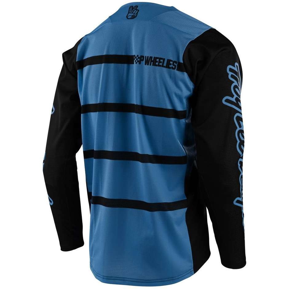 Maglia Bici MTB Troy Lee Designs SKYLINE LS Diffuze Brid Blu Nero
