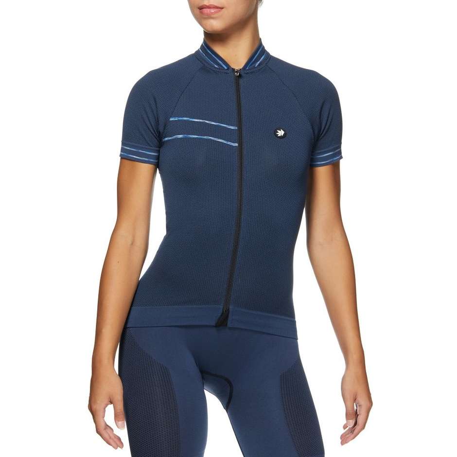 Maglia Bici Tecnica Sixs Ultraleggera a Maniche Corte Avio Ligth Blu
