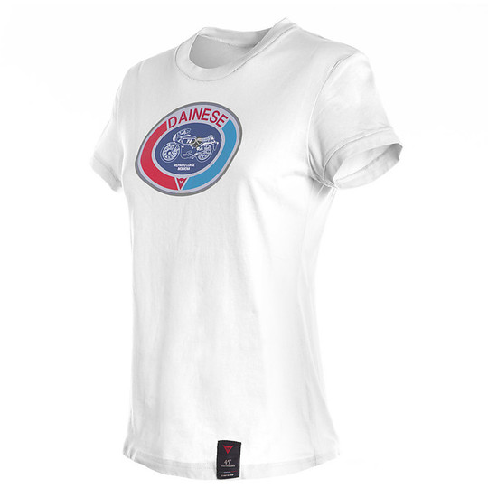 Maglia da Donna Casual Dainese T-Shirt MOTO72 LADY Bianco