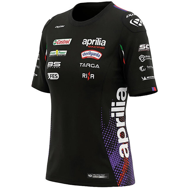 Maglia Donna TSL APRILIA 26 APRILIA Nero Neon Viola Ros taglia XS