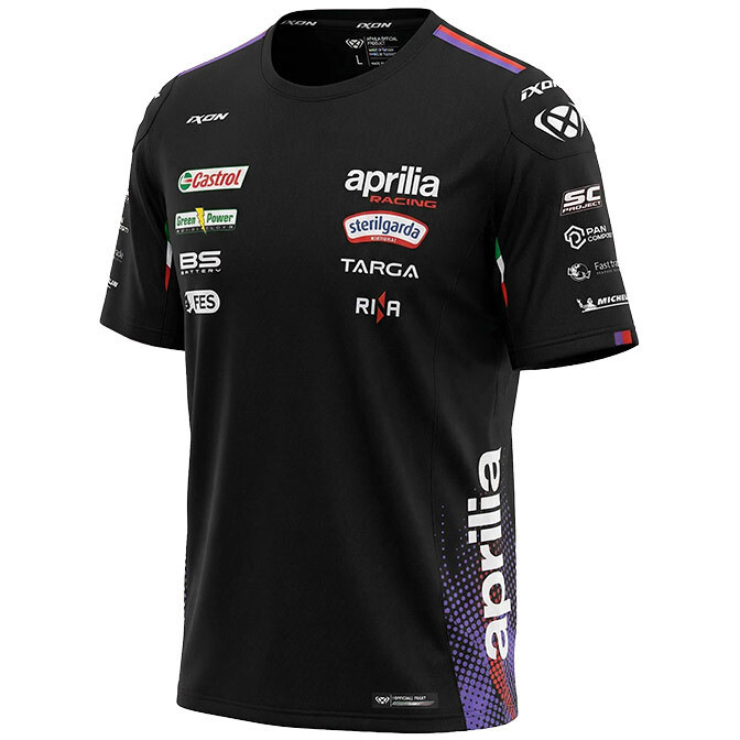 Maglia TS1 APRILIA 26 APRILIA Nero Neon Viola Rosso taglia M