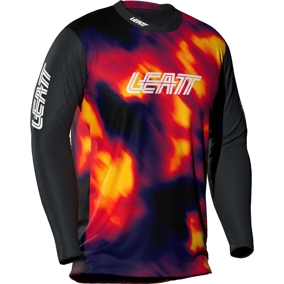 Maglia Leatt Bambino Tecnica Mtb Gravity 4.0 Manica Lunga - per Enduro e Downhill Rosso
