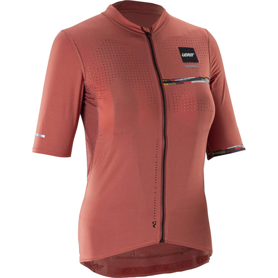 Maglia Leatt Donna Mtb Endurance 5.0 Cargo - con Tasche Posteriori per Xc e Marathon Rosso