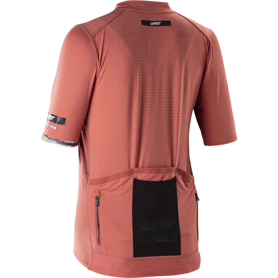 Maglia Leatt Donna Mtb Endurance 5.0 Cargo - con Tasche Posteriori per Xc e Marathon Rosso