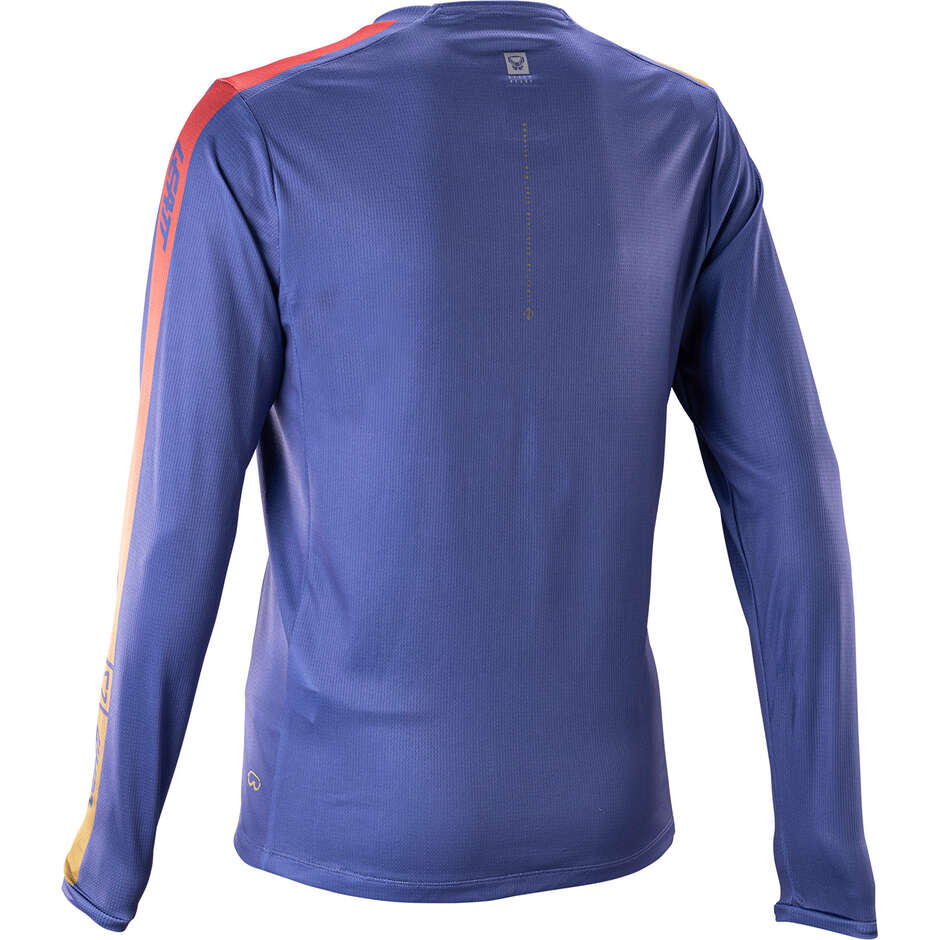 Maglia Leatt Donna Tecnica Mtb Gravity 4.0 Manica Lunga - per Enduro e Downhill Blu