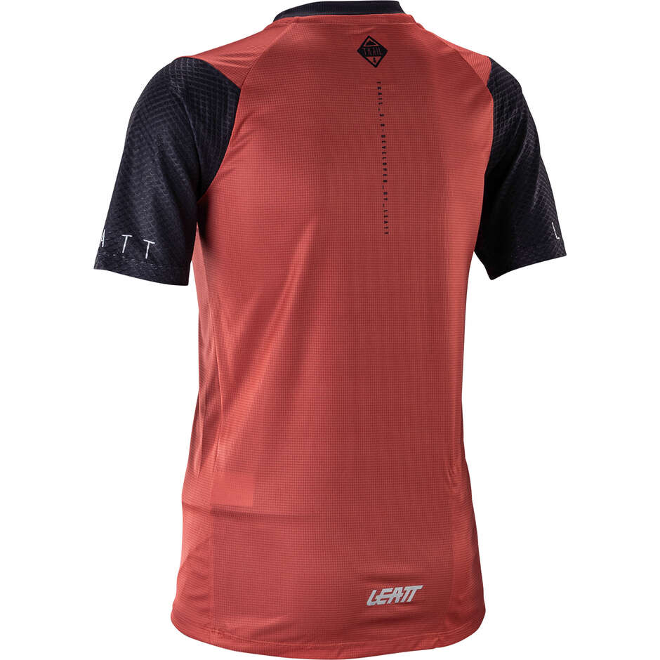 Maglia Leatt Donna Tecnica Mtb Trail 3.0 - Traspirante Trail e All-mountain Rosso
