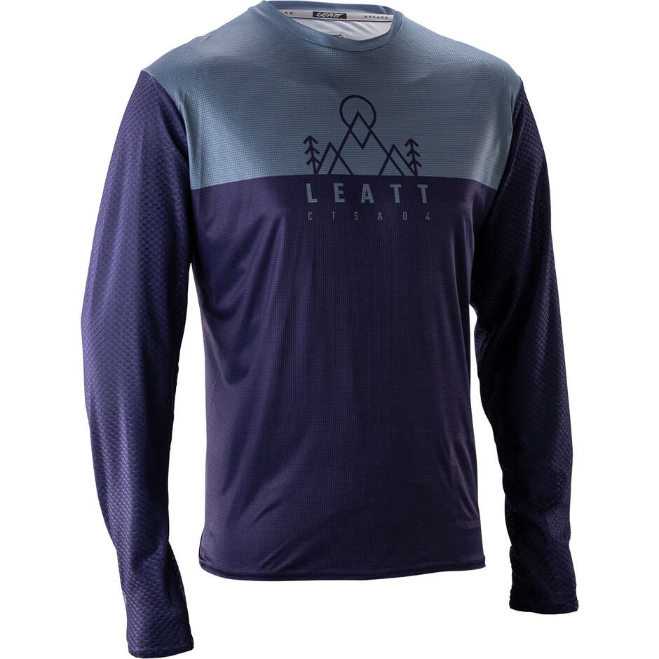 Maglia Leatt Mtb Trail 3.0 Long Sleeve Blu