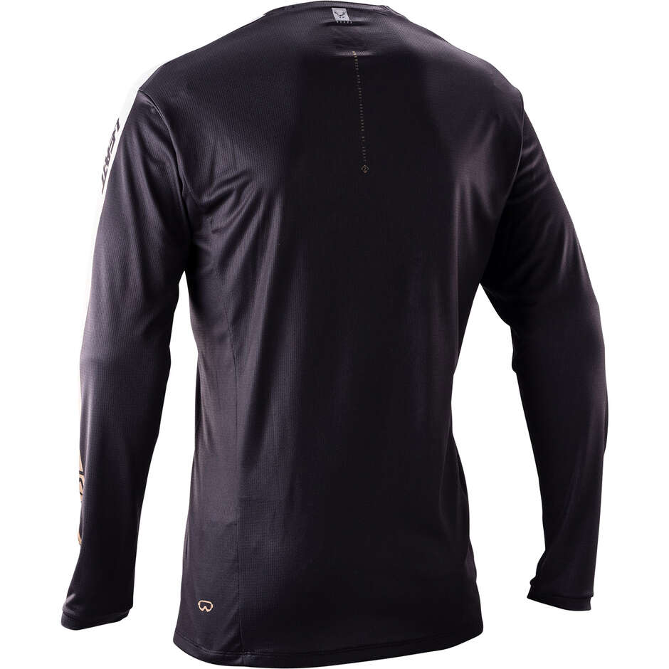 Maglia Leatt Tecnica Mtb Gravity 4.0 Manica Lunga Nero / Marrone
