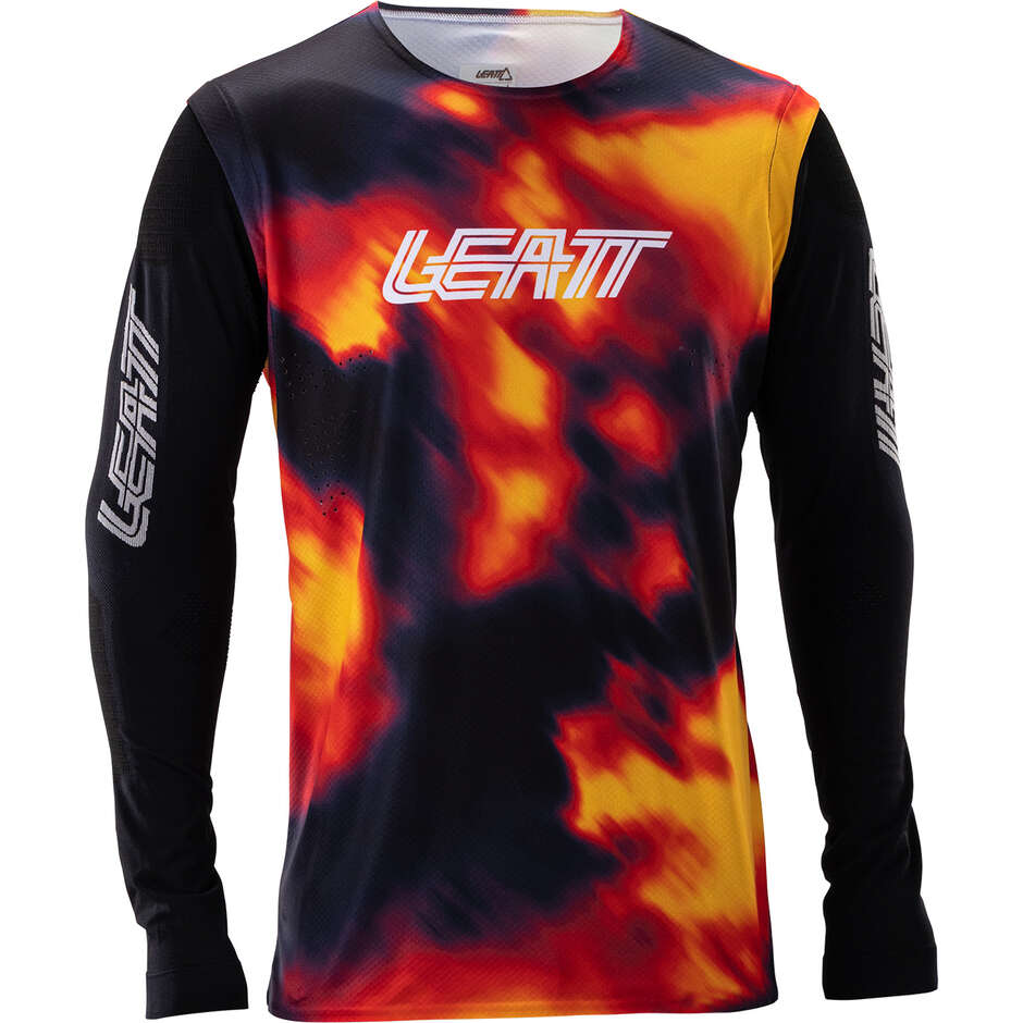 Maglia Tecnica Mtb Manica Lunga Gravity 8.0 Rosso / Vi taglia XL