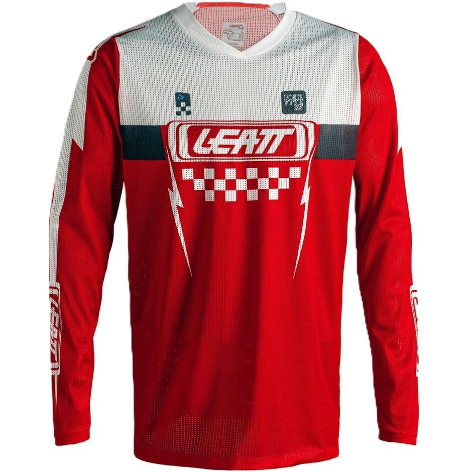 Maglia Moto 4.5 X-Flow Leatt Rosso
