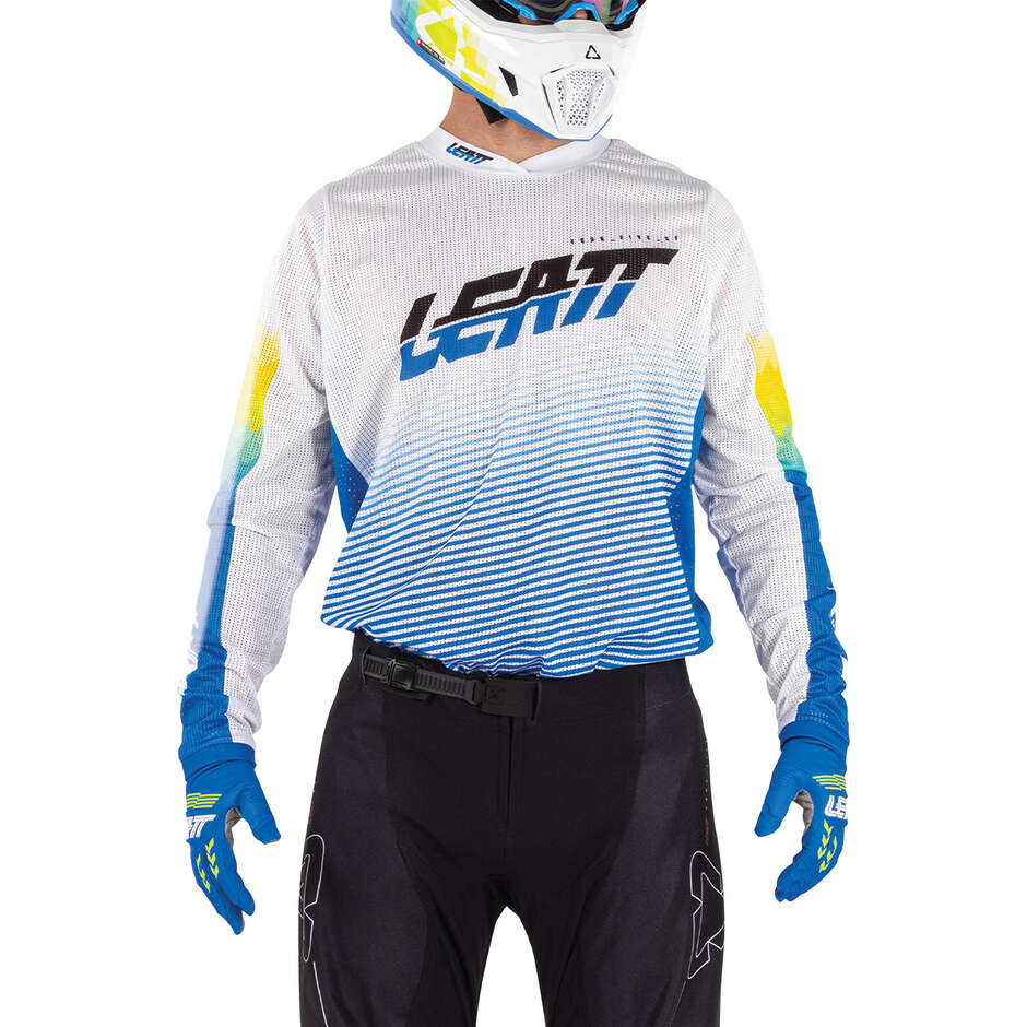 Maglia Moto 4.5 X-flow V26 Leatt Pixel Blue
