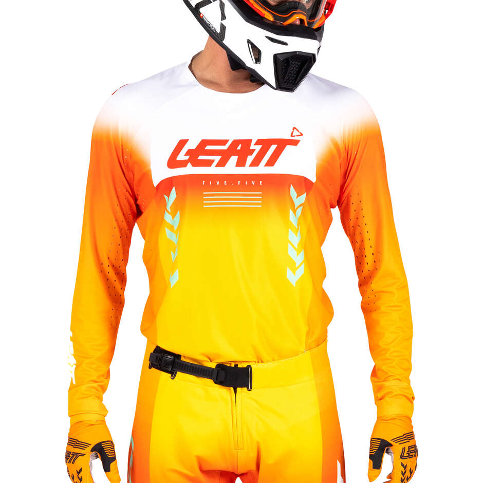 Maglia Moto 5.5 Ultraweld V26 Leatt Arancio