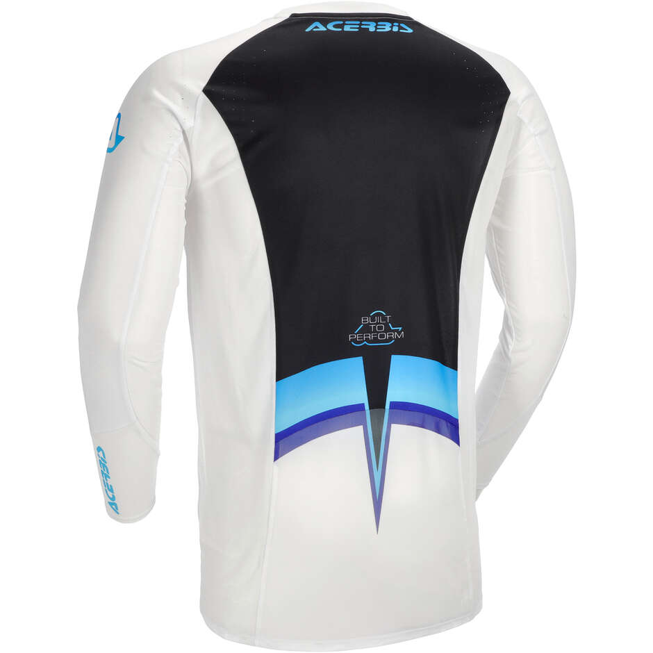 Maglia Moto Cross Acerbis MX TRACK 2.0 Bianco Blu