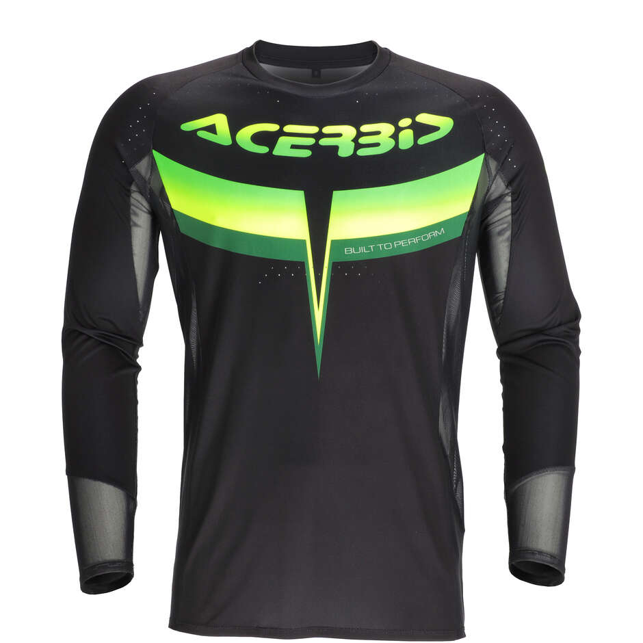 Maglia Moto Cross Acerbis MX TRACK 2.0 Nero Verde