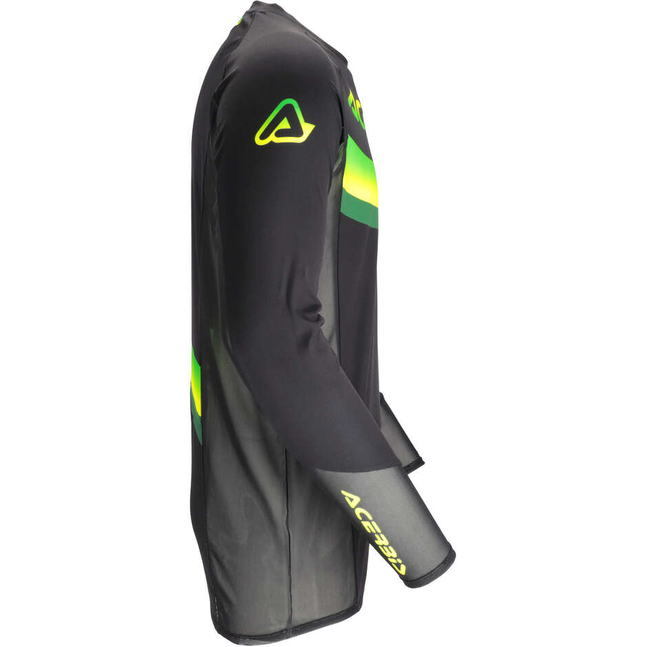 Maglia Moto Cross Acerbis MX TRACK 2.0 Nero Verde