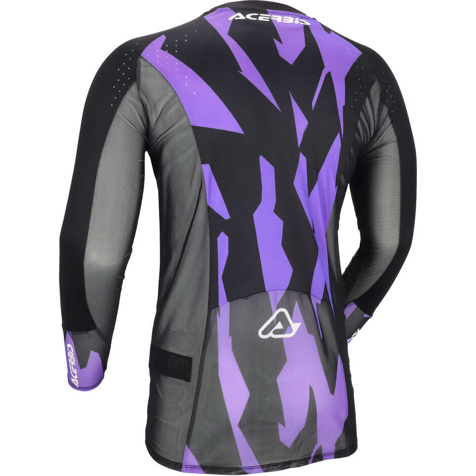 Maglia Moto Cross Acerbis MX TRACK 2.0 Viola Bianco