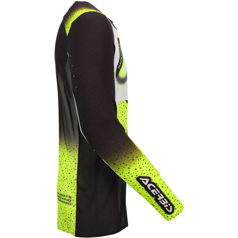 Maglia Moto Cross Acerbis X-FLEX 2.0 ANAHEIM Nero Giallo Fluo