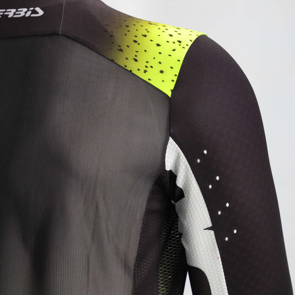 Maglia Moto Cross Acerbis X-FLEX 2.0 ANAHEIM Nero Giallo Fluo