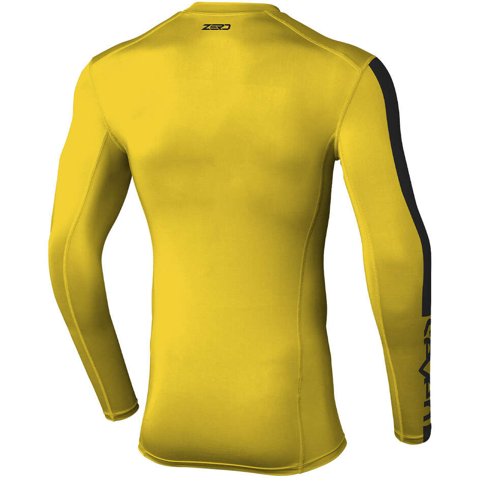 Maglia Moto Cross COMPRESSION SEVEN MX ZERO GIALLA Nero