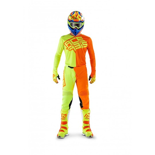 Maglia Moto Cross Enduro Acerbis MX Gear LTD Eclipse Giallo Arancio