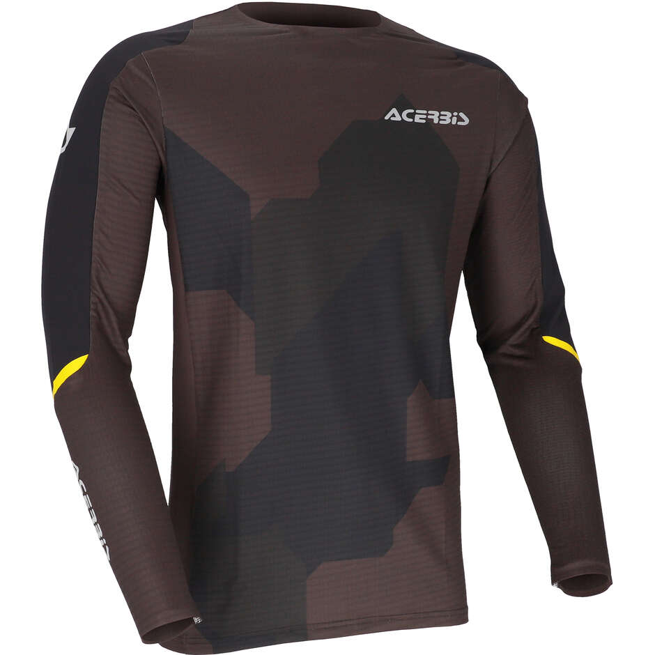 Maglia Moto Cross Enduro X-Duro Winter Nero Giallo taglia S