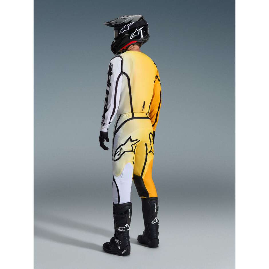 Maglia Moto Cross Enduro Alpinestars FLUID APEX Giallo Nero