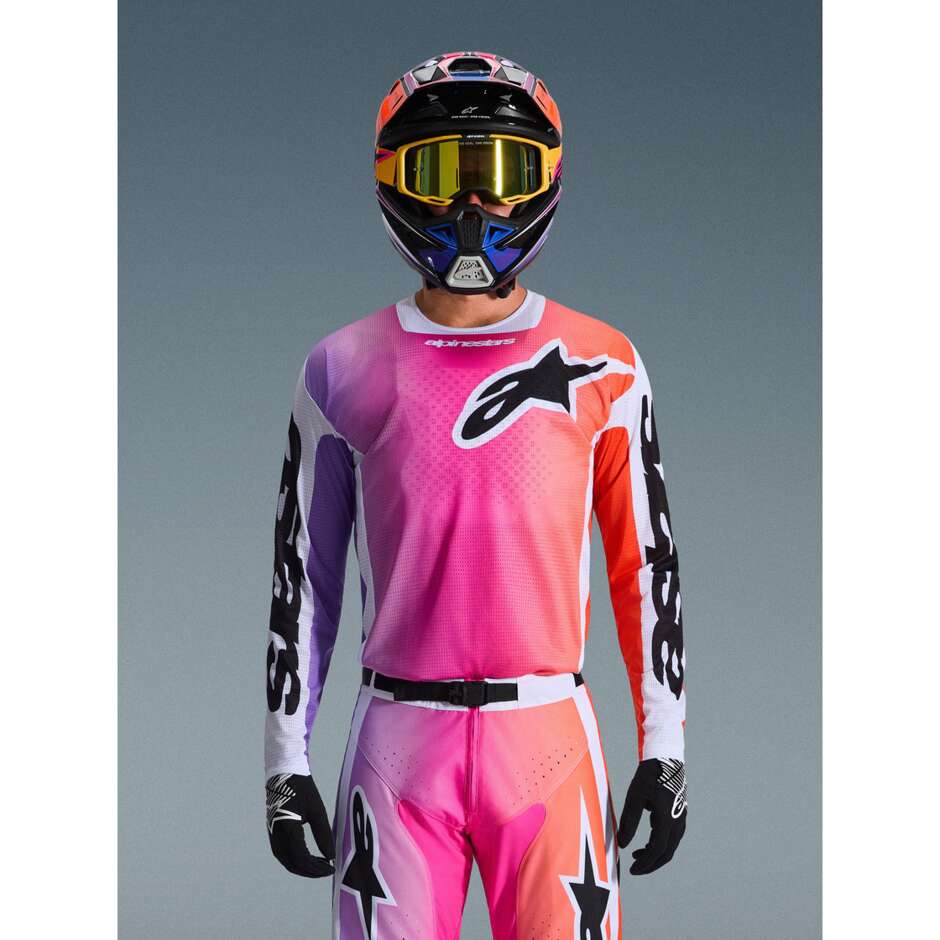 Maglia Moto Cross Enduro Alpinestars RACAER AIR PORTL Multicolor