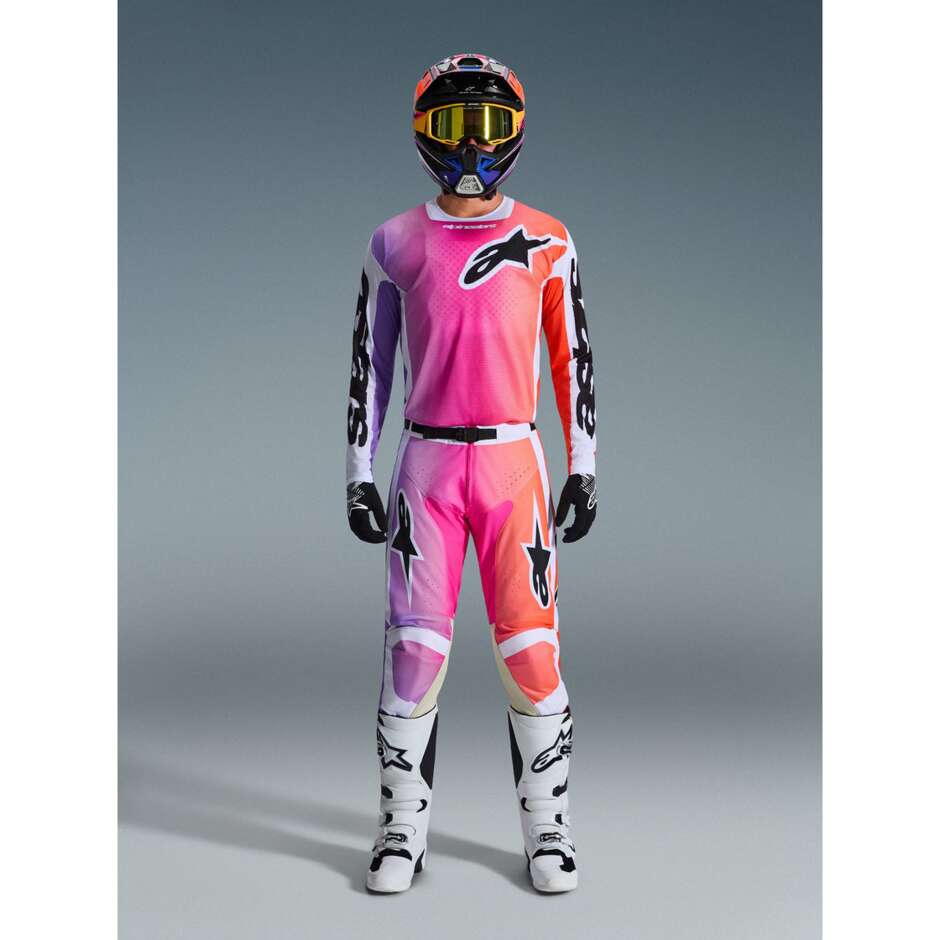 Maglia Moto Cross Enduro Alpinestars RACAER AIR PORTL Multicolor