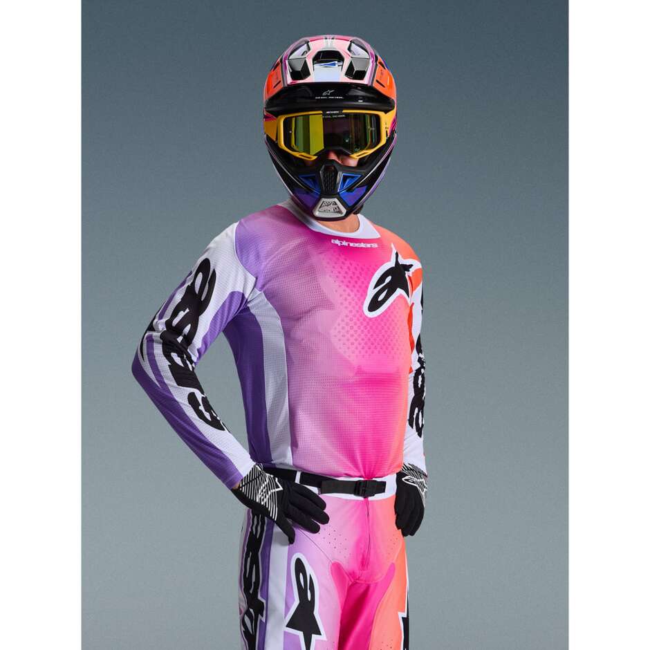 Maglia Moto Cross Enduro Alpinestars RACAER AIR PORTL Multicolor