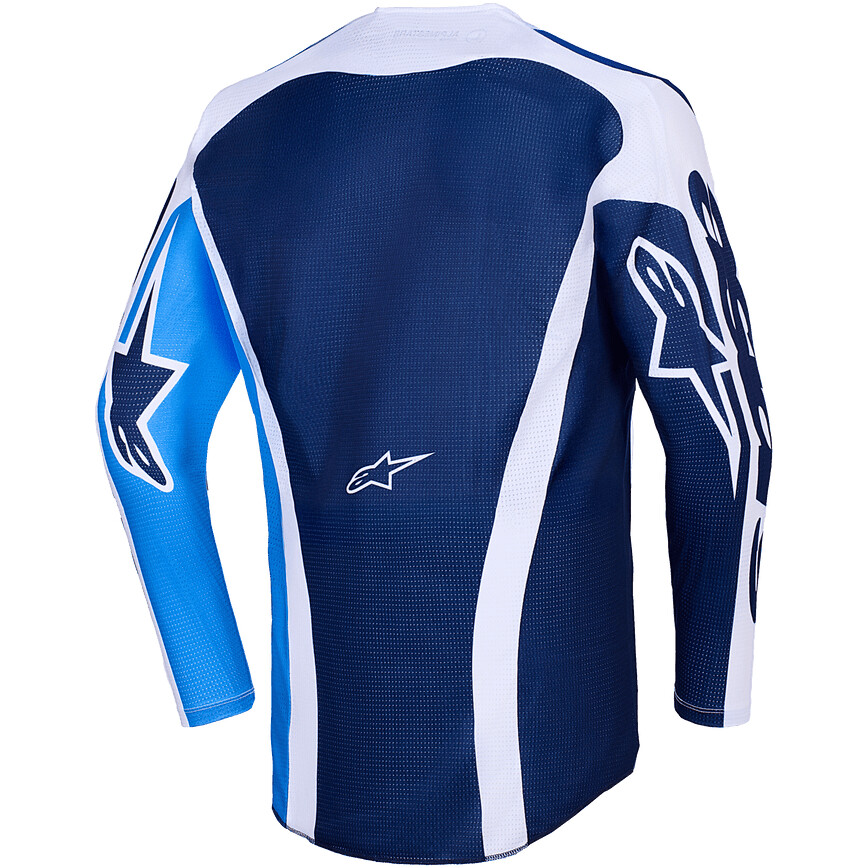 Maglia Moto Cross Enduro Alpinestars RACER AIR PORTL Blu Bianco Azzurro
