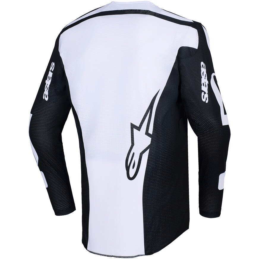 Maglia Moto Cross Enduro Alpinestars RACER AIR RIWAY Nero Bianco