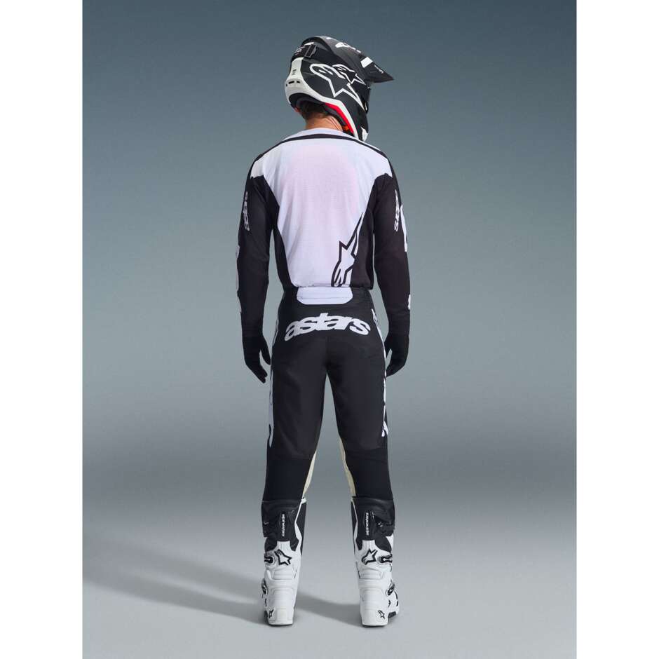 Maglia Moto Cross Enduro Alpinestars RACER AIR RIWAY Nero Bianco